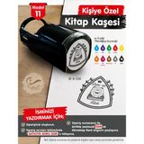 TUĞSET ETİKET Kişiye Özel İsim Yazılı Kitap Kaşesi - İsme Özel Kitap Mühürü M11- T654