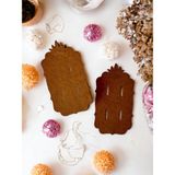 Tuğset Etiket Klips Toka Kartı - Bijüteri Kartı - Aksesuar Kartı/ Etiketi 25 Adet 14,5x8 Cm(Kraft)