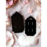 Tuğset Etiket Klips Toka Kartı - Bijüteri Kartı - Aksesuar Kartı/ Etiketi 25 Adet 14,x8 cm (Siyah)