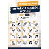 Tuğset Etiket Öğretmen Önlüğü Isim Kaşesi Doktor Hemşire Eczacı Diş Hekimi Mesleki Önlük Kaşesi Isme Özel -T1606 - Beyaz