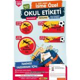 Tuğset Etiket Okul Etiketi Kalem Defter Etiketi Özel İsim Yazılabilen Etiket Seti - İsimli Etiket OE159-T1482-OE159