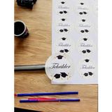 Tuğset Etiket Tebrikler Yazılı Sticker Etiket - Karne Mezuniyet Hatırası Hediyesi Etiketi 35 Adet