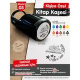 Tuğset Etiket Tuğset Kişiye Özel Kitap Kaşesi M3-T646 4 cm Mürekkep Renk Seçenekleri ile Kullanıma Hazır