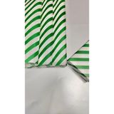 Tuğset Etiket Yeşil Beyaz Verev Çizgili Hediye Paketi, Yılbaşı Paketleme Kağıdı, Ambalaj 50X70 cm 10 Adet