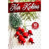 Tuğset Etiket Yılbaşı Yapay Çiçek KokinaMini Telli Berry Nar 10 Adet-TBNA1