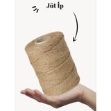 Tuğset Jüt İp Doğal Hasır Süsleme ve Paketleme İpi 200 gr 1,5 mm Kalınlıkta
