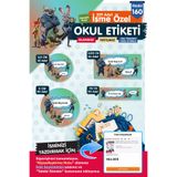 TUĞSET Okul Etiketi Kalem Defter Etiketi Özel İsim Yazılabilen Etiket Seti - İsimli Etiket OE160-OE160
