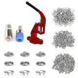 Tuhafiyecimiz 10.5mm 200 Set Paslanmaz Metal Çıtçıt ve El Presi Takma Çakım Komple Seti