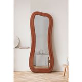 Tuhams Sun Dalgalı Çerçeveli Boy Aynası Oval Boy Aynası 170x65 Cm