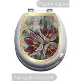 Tuka Home Lüks Sert Kapaklı Yumuşak Süngerli Klozet Kapağı M14 - Beyaz