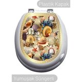 Tuka Home Lüks Sert Kapaklı Yumuşak Süngerli Klozet Kapağı M15 - Beyaz