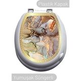 Tuka Home Lüks Sert Kapaklı Yumuşak Süngerli Klozet Kapağı M17 - Beyaz