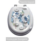 Tuka Home Lüks Sert Kapaklı Yumuşak Süngerli Klozet Kapağı M20 - Beyaz