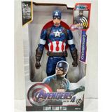 Tuka Shopping Captain America Action Figür Oyuncak Işıklı Sesli 30Cm Marvel