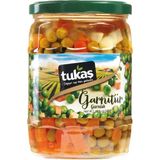 Tukaş Garnitür 560G Cam Kavanoz Havuç Bezelye Patates Konserve 8'li Avantaj Paketi - 8 Adet - 560 gr