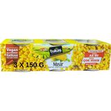 Tukaş Mısır Konserve Vegan Glutensiz Katkısız 3 x 150 G - 450 gr