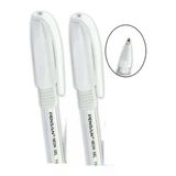 Tükenmez Kalem 2'Li Set - Beyaz, 1.0 Mm Uç Kalınlığı, Neon Jel Yazım Konforu, Şeffaf Gövde