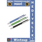 #Tükenmezkalem Lüks Ofis Öğretmenler Günü Hediyelik Promosyon Kaliteli Tasarım Ergonomik Metal Tükenmez Kalem Mavi