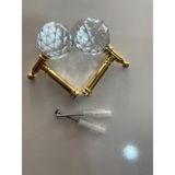 Tül Evi Fon Perde Bağlama Demiri Askı Aparatı Renso Perde Kancasi Cam Altın - 2