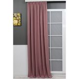 Tül Evi Petek Kadife Dokulu Fon Perde Düz Dikişli Ekstrafor Büzgü 1.sınıf Kalite - Gül Kurusu - 140 x 260 cm