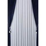 Tül Shop Ağır Gramajlı 1/2 Seyrek Pileli Bambu Tül Perde Ütü Istemez Şık ve Modern - Kırık Beyaz - 410 x 260 cm