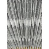 Tül Shop Petek Üstü Kar Tanesi Nakışlı Brode Sanal Zemin Ütü Istemez Dökümlü Tül Perde - 190 x 200 cm - Kırık Beyaz