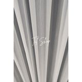 Tül Shop Ütü Istemez ve Kırışmaz Ağır Sade ve Şık Kdk Ekru Model 1/2 Seyrek Pileli Tül Perde - Kırık Beyaz - 400 x 190 cm