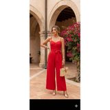 tülaybutik kadın yazlık askılı v yaka bol paça tulum