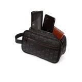 Tuldar Erkek Deri Portföy Clutch Traş Kozmetik Bakım Ve Günlük El Çantası Tul374 Siyah - Lacivert