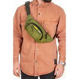 Tuldar Unisex Haki Kumaş Usb Kulaklık Çıkışlı Crossbody Çapraz Omuz Göğüs Ve Bel Çantası tul360 - 381 Haki