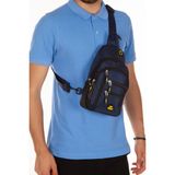 Tuldar Unisex Lacivert Imperteks Kumaş USB Kulaklık Çıkışlı Fermuarlı Bel Göğüs ve Omuz Çantası (19X29CM) tul202 - 003-Lacivert - -Ebatları -Boy: 29 cm -En: 19 cm -Genişlik: 8 cm