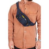 Tuldar Unisex Lacivert Usb Kulaklık Çıkışlı Crossbody Çapraz Omuz Göğüs Ve Bel Çantası tul360 - 166-Lacivert