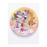 TULİ Winx Club Periler Dünyası Lisanslı Tasarım Karton Parti Tabağı (8 Adet)
