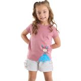 Tüllü Lily Kız Çocuk T-shirt Şort Takım
