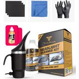 Tulpar Buharlı Far Temizleme Far Parlatma Avantajlı Set Paket (Headlight Cleaner Kıt) - Çok Renkli