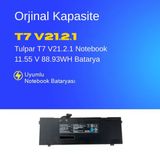 Tulpar T7 V21.2.1 Notebook 11.55 V 88.93Wh Batarya – Orjinal Uyumlu, Yüksek Performanslı