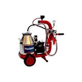 Tulsan Mini Tek Sağım Yağlı Pompa Alaminyum Güğüm 30 L Süt Sağım Makinası