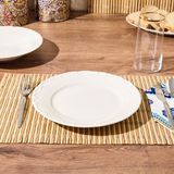 Tulu Porselen Liana Krem 25 CM Servis Tabağı