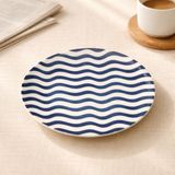 Tulu Porselen Panarea Pasta Tabağı - Mavi - 19 cm