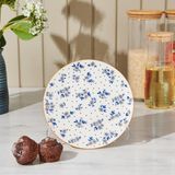 Tulu Porselen Robi 19 cm Renkli Pasta Tabağı