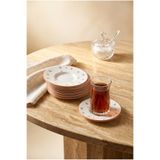 Tulu Porselen Terra Flora 6 parça 13 cm Çay Tabağı Seti