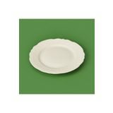 Tulü Porselen Tulu Porselen Servis Tabağı - Krem - 25 cm