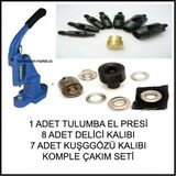 Tulumba El Presi Kuş Gözü Delme Ve Çakım Komple Set