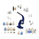 Tulumba Presi Kuş Gözü Çıt Çıt Rivet Çakma Düğme Kaplama Makinası (13 Kalıplı Büyük Set) (Lacivert Presli Set)