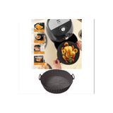 Tüm Airfryerlara Uyumlu Antrasit Renk Silikon Pişirme Kabı - Airfryer Silikon Kap - Bpa Free-1 Adet