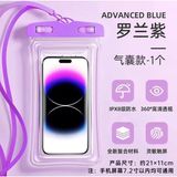 Tüm Cihazlar ile Uyumlu Su Geçirmez Telefon Kılıfı Deniz Havuz Su Altı Çekim Waterproof Ip Askılı Şeffaf Kılıf Apple Samsung Xiaomi Huawei Honor - Universal - Mor
