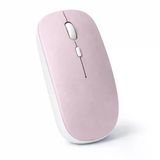 Tüm Cihazlara Uyumlu Bluetooth Mouse Şarjlı Batarya Usb Dongle Ve Şarj Kablosu Dahil Pembe