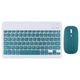 Tüm Cihazlara Uyumlu Kablosuz Bluetooth Klavye ve Mause Seti Tablet Telefon iPad Samsung Galaxy Honor Redmi Lenovo Koyu Yeşil