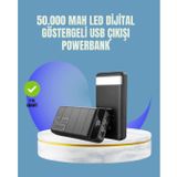 Tüm Cihazlarla Uyumlu 50.000 Mah Powerbank – Yüksek Kapasiteli, LED Gösterge ve Akıllı Koruma Fonksiyonlu