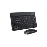 Tüm cihazlarla uyumlu kablosuz Bluetooth klavye ve mouse setimiz, sessiz, slim ve zarif tasarımıyla (Siyah)